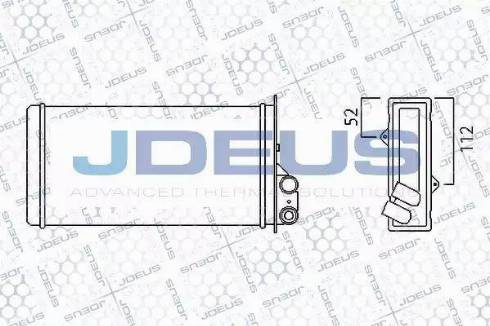 Jdeus 223M18 - Теплообменник, отопление салона autodnr.net