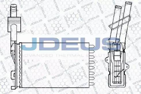 Jdeus 223V07 - Теплообмінник, опалення салону autocars.com.ua