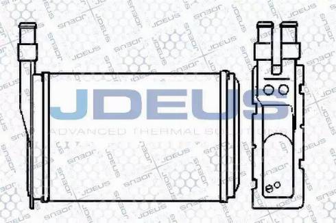 Jdeus 223V08 - Теплообмінник, опалення салону autocars.com.ua