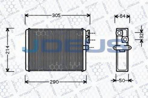 Jdeus 231M10 - Теплообменник, отопление салона autodnr.net