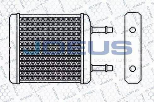 Jdeus 256M01 - Теплообмінник, опалення салону autocars.com.ua