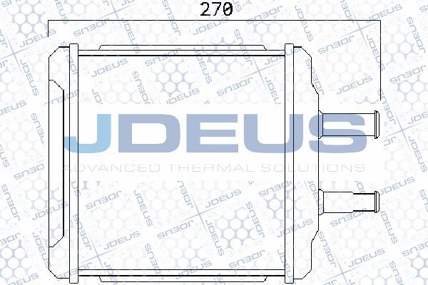 Jdeus 256M09 - Теплообмінник, опалення салону autocars.com.ua