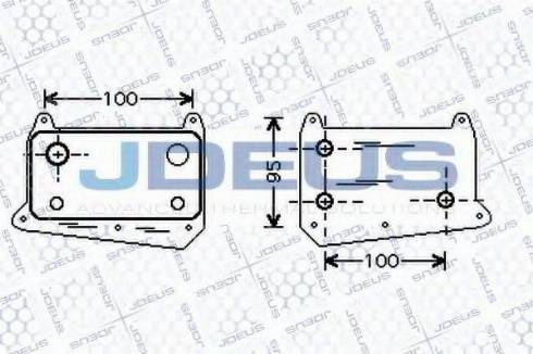 Jdeus 417M25 - Масляний радіатор, рухове масло autocars.com.ua