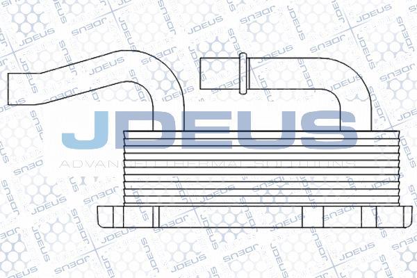 Jdeus 417M37A - Масляний радіатор, рухове масло autocars.com.ua