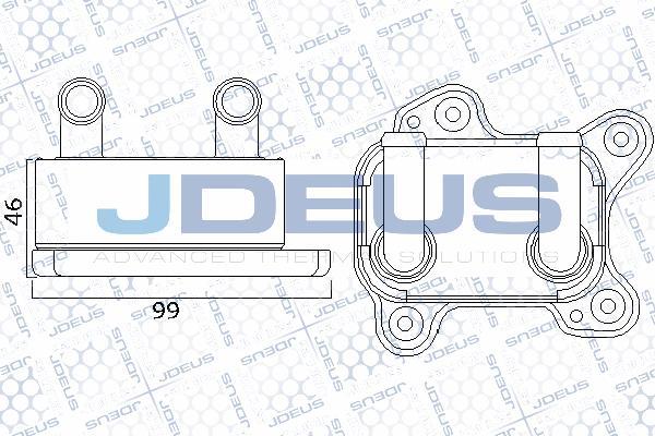 Jdeus 420M85A - Масляний радіатор, рухове масло autocars.com.ua