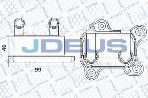 Jdeus 420M85 - Масляний радіатор, рухове масло autocars.com.ua
