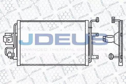 Jdeus 701M06 - Конденсатор, кондиціонер autocars.com.ua