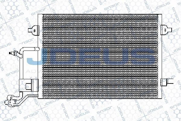 Jdeus 701M07 - Конденсатор, кондиціонер autocars.com.ua