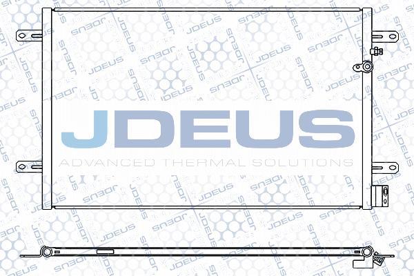 Jdeus 701M25 - Конденсатор, кондиціонер autocars.com.ua