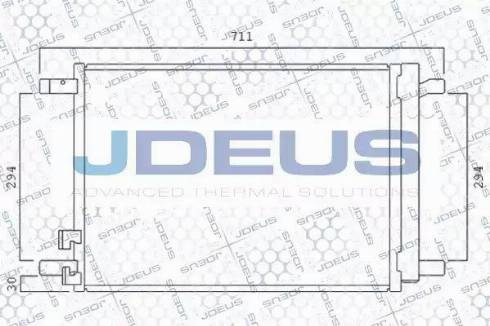 Jdeus 701M26 - Конденсатор, кондиціонер autocars.com.ua
