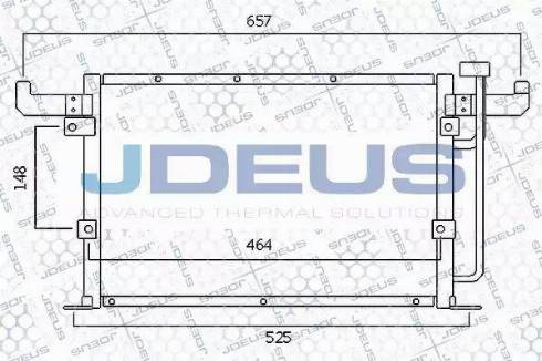 Jdeus 705M21 - Конденсатор, кондиціонер autocars.com.ua