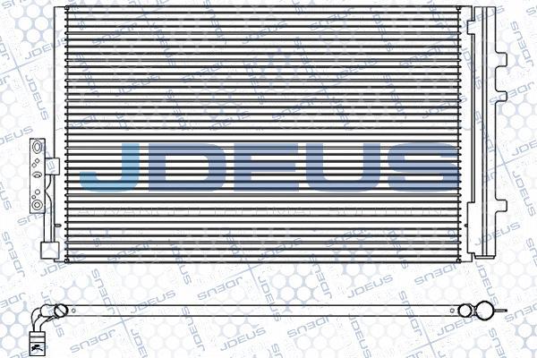 Jdeus 705M29 - Конденсатор, кондиціонер autocars.com.ua