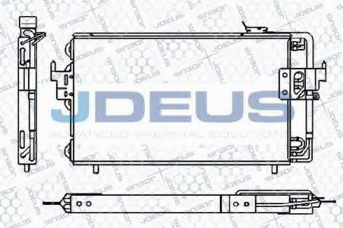 Jdeus 707B12 - Конденсатор, кондиціонер autocars.com.ua