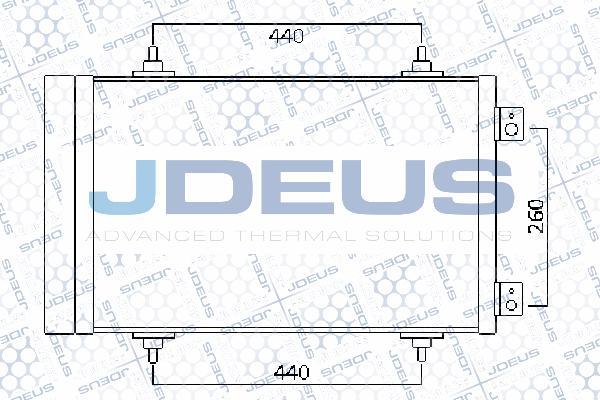 Jdeus 707M27 - Конденсатор, кондиціонер autocars.com.ua