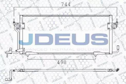 Jdeus 707M37 - Конденсатор, кондиціонер autocars.com.ua