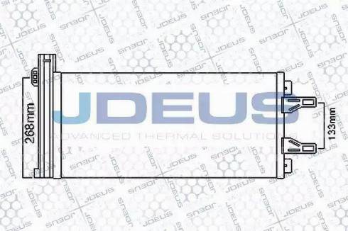 Jdeus 711M21 - Конденсатор, кондиціонер autocars.com.ua