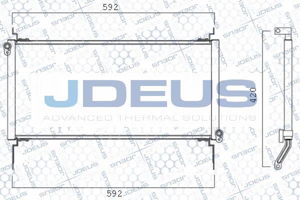 Jdeus 711M70 - Конденсатор, кондиціонер autocars.com.ua