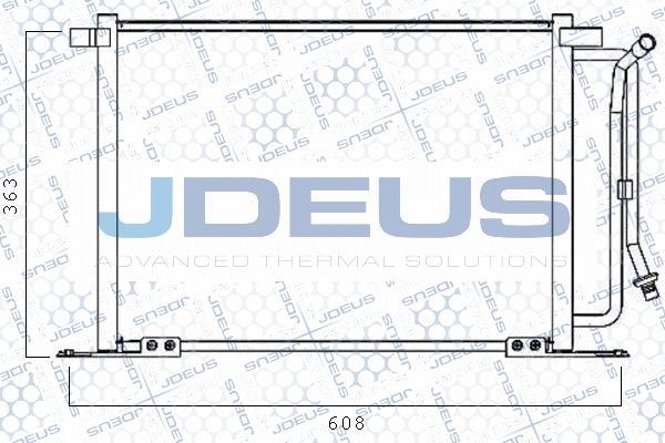 Jdeus 712M07 - Конденсатор, кондиціонер autocars.com.ua