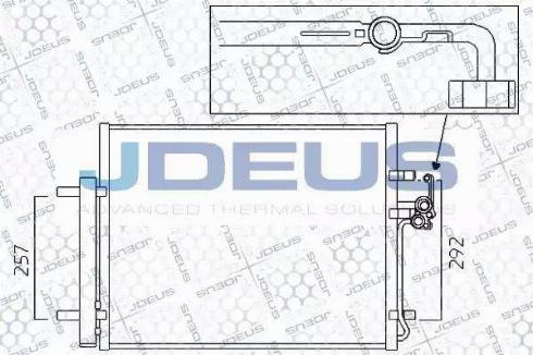 Jdeus 712M32 - Конденсатор, кондиціонер autocars.com.ua