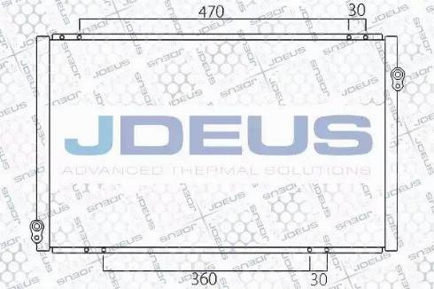 Jdeus 713M23 - Конденсатор, кондиціонер autocars.com.ua