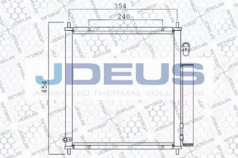 Jdeus 713M25 - Конденсатор, кондиціонер autocars.com.ua