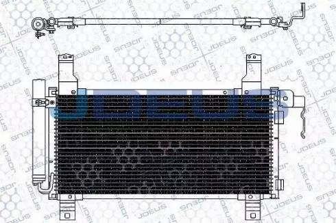 Jdeus 716M29 - Конденсатор, кондиціонер autocars.com.ua