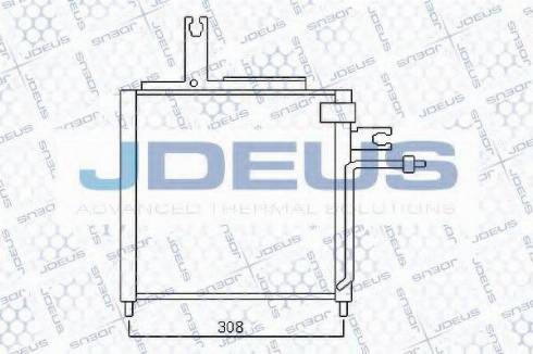 Jdeus 716M31 - Конденсатор, кондиціонер autocars.com.ua