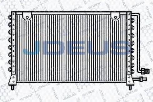 Jdeus 716N01 - Конденсатор, кондиціонер autocars.com.ua