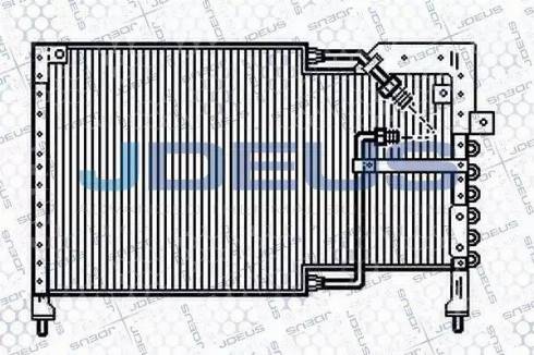 Jdeus 716N11 - Конденсатор, кондиціонер autocars.com.ua