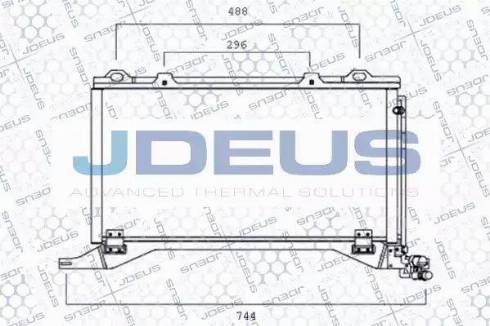 Jdeus 717M27 - Конденсатор, кондиціонер autocars.com.ua