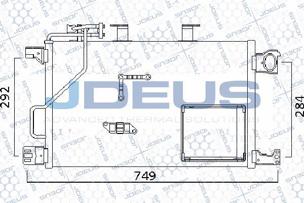 Jdeus 717M44A - Конденсатор, кондиціонер autocars.com.ua