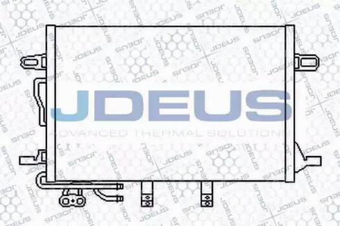 Jdeus 717M47 - Конденсатор, кондиціонер autocars.com.ua