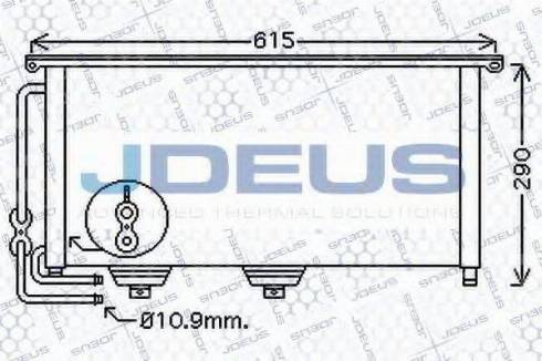 Jdeus 717M50 - Конденсатор кондиционера autodnr.net