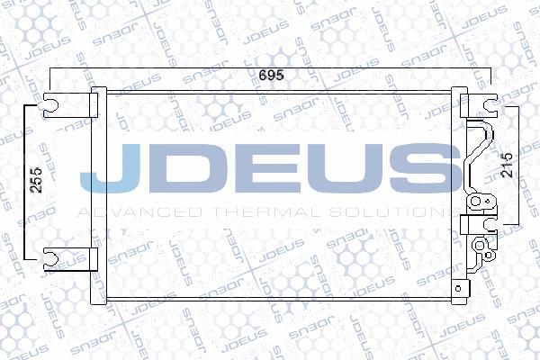 Jdeus 718M36 - Конденсатор, кондиціонер autocars.com.ua