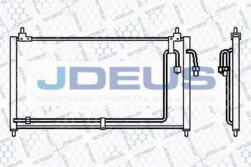 Jdeus 719M20 - Конденсатор, кондиціонер autocars.com.ua