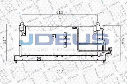 Jdeus 720M26 - Конденсатор, кондиціонер autocars.com.ua