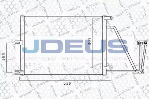 Jdeus 720M50 - Конденсатор, кондиціонер autocars.com.ua