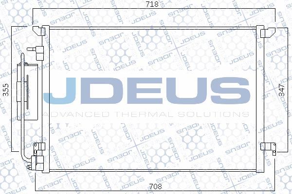 Jdeus 720M57 - Конденсатор, кондиціонер autocars.com.ua