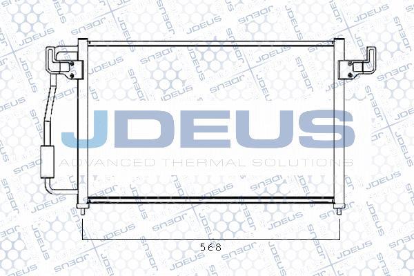 Jdeus 721M28 - Конденсатор, кондиціонер autocars.com.ua