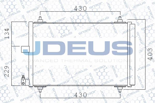 Jdeus 721M38 - Конденсатор, кондиціонер autocars.com.ua