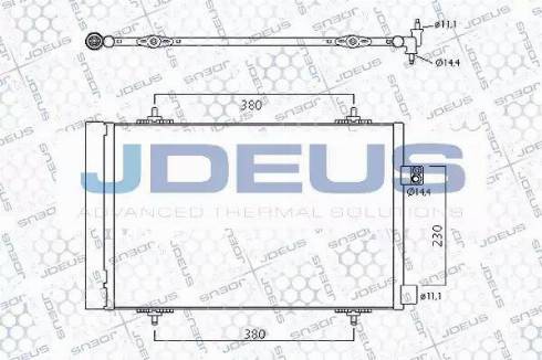 Jdeus 721M52 - Конденсатор, кондиціонер autocars.com.ua