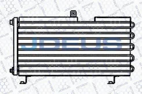 Jdeus 721V01 - Конденсатор, кондиціонер autocars.com.ua