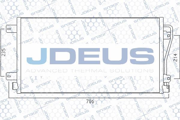 Jdeus 723M25 - Конденсатор, кондиціонер autocars.com.ua