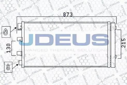 Jdeus 723M33 - Конденсатор, кондиціонер autocars.com.ua