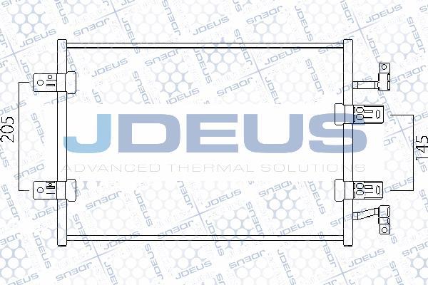 Jdeus 723M39 - Конденсатор, кондиціонер autocars.com.ua