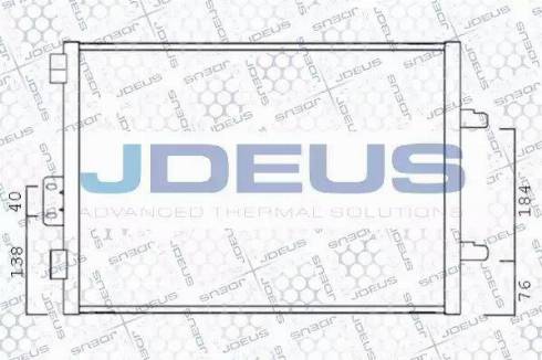 Jdeus 723M41 - Конденсатор, кондиціонер autocars.com.ua