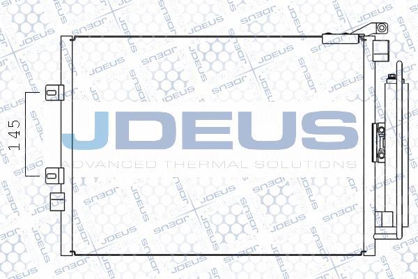 Jdeus 723M42 - Конденсатор, кондиціонер autocars.com.ua