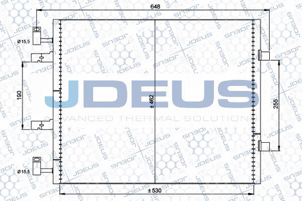 Jdeus 723M55 - Конденсатор, кондиціонер autocars.com.ua