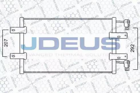 Jdeus 723M60 - Конденсатор, кондиціонер autocars.com.ua