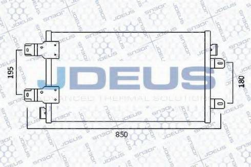 Jdeus 723M89 - Конденсатор, кондиціонер autocars.com.ua